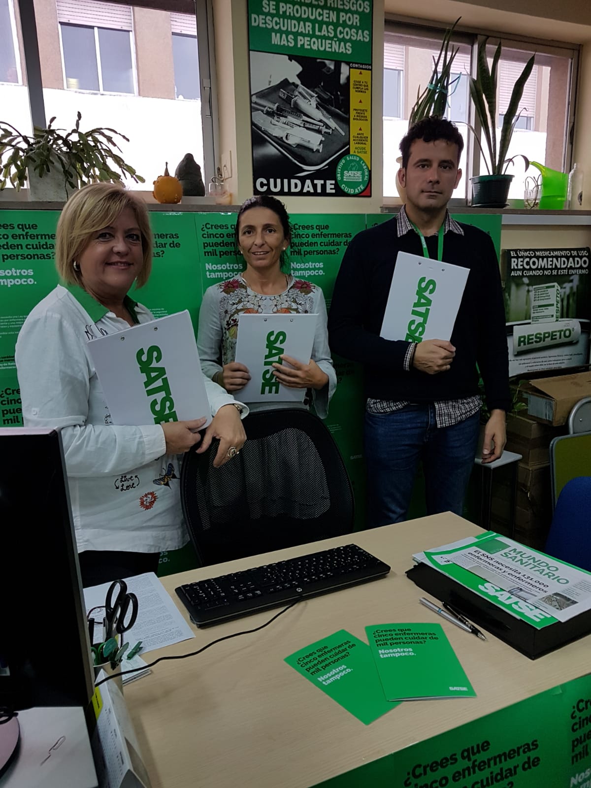 SATSE Ourense pegada de carteles ratios