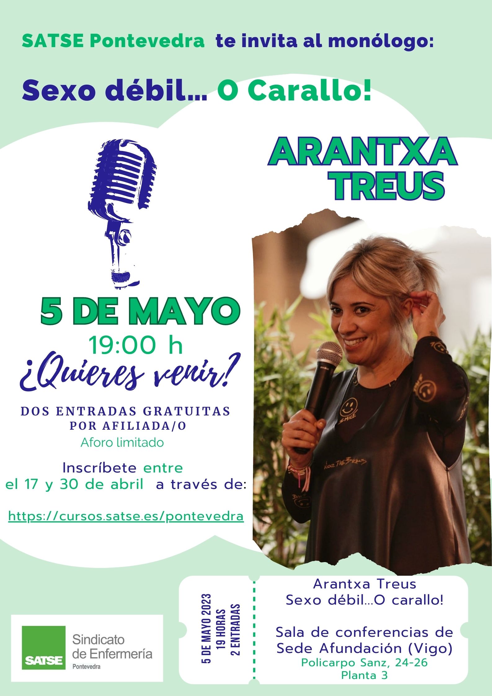 Cartel Monólogo Arantxa Treus