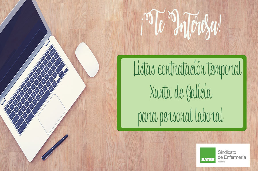 Consulta las listas contatación temporal Xunta de Galicia