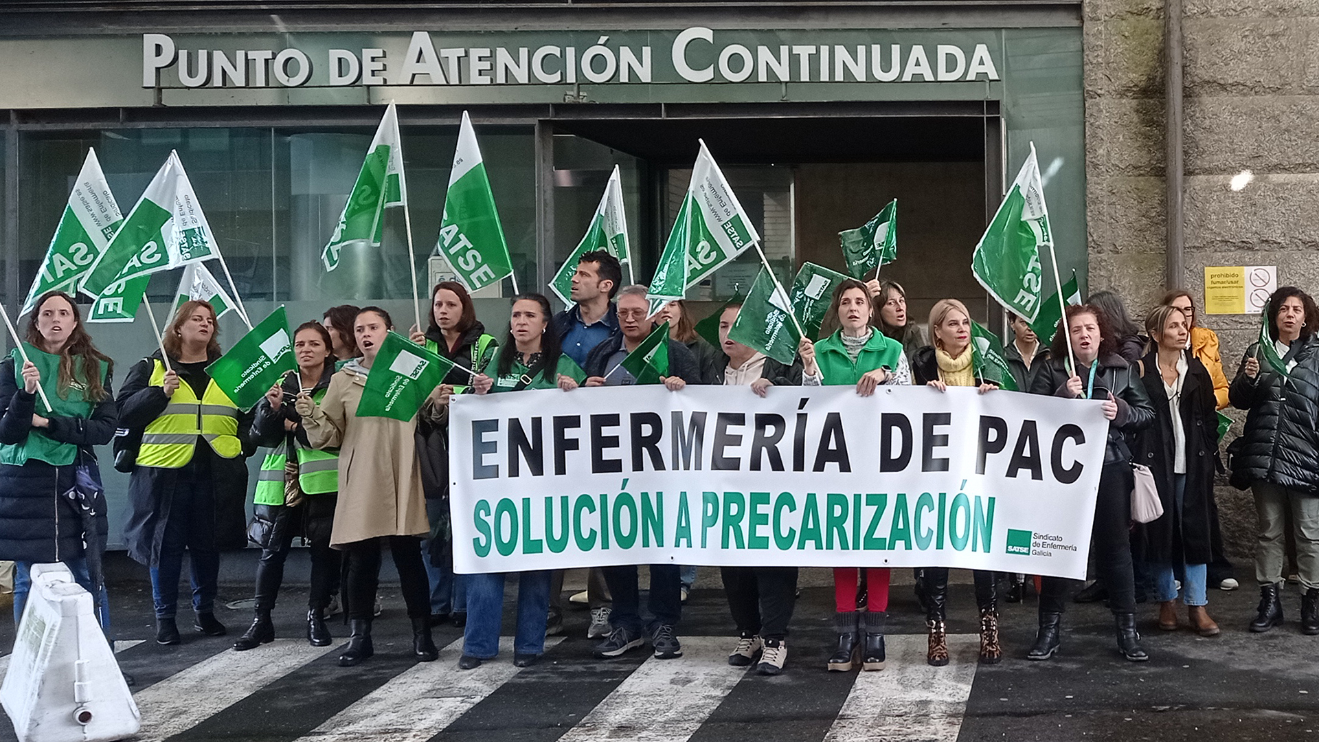 Protesta de SATSE Galicia por la precariedad de los PAC_Web